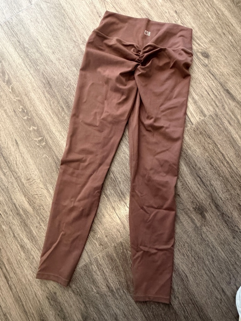 CSB Scrunch Bum High-Rise Leggings in Espresso